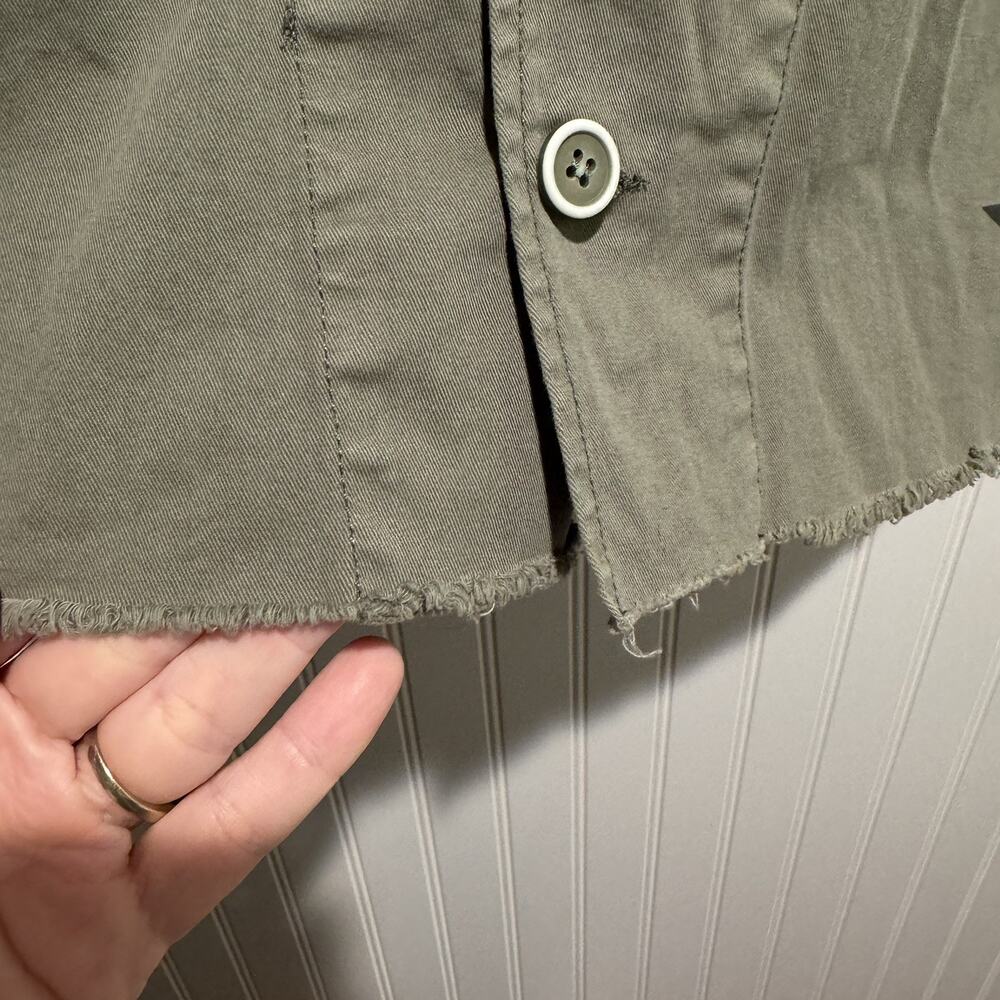 Pistola Camilo Jacket Army Green Star Print Size Medium - Picture 4 of 7